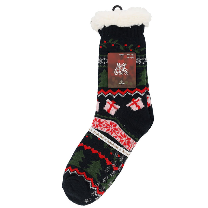 Apollo Ladies X-Mas Home Socks (Pair)