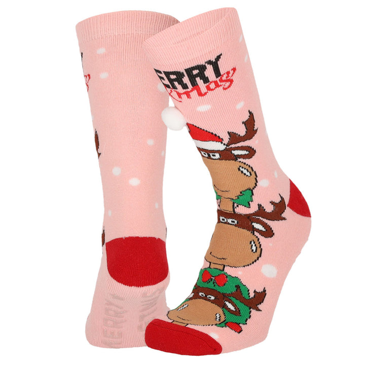 Apollo Ladies Slipper Socks X-Mas 3D (Pair)