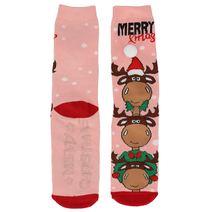 Apollo Ladies Slipper Socks X-Mas 3D (Pair)