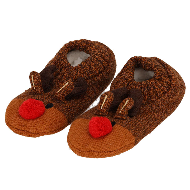 Apollo Girls X-Mas Knit Ballerina Booties 3D (Pair)