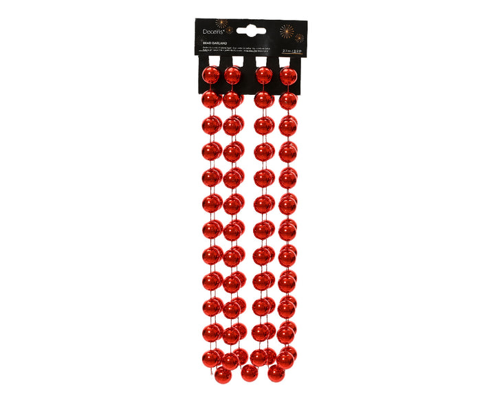 Bead Garland- Red