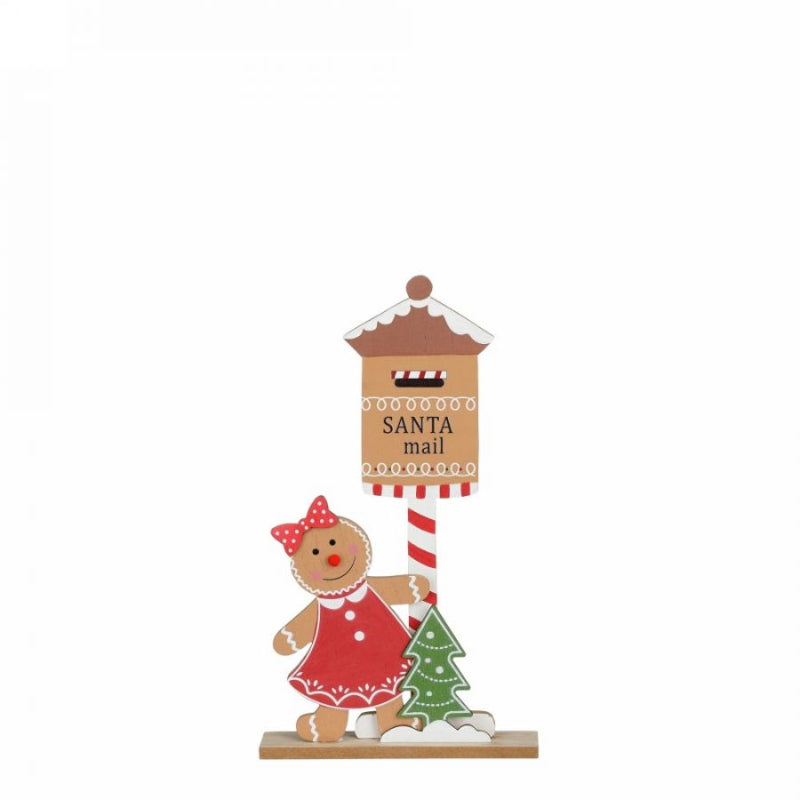 31cm Wooden Girl Gingerbread
