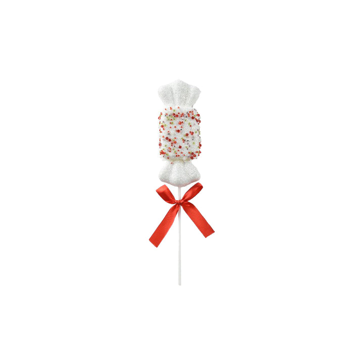 Foam Candy Ornament With Glitter & Beads