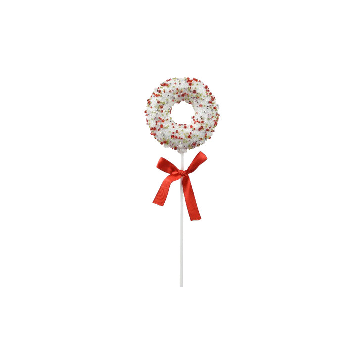 Foam Candy Ornament With Glitter & Beads