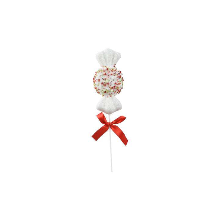 Foam Candy Ornament With Glitter & Beads