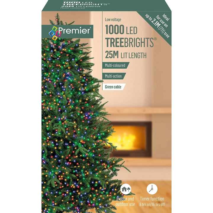 1000 LED TreeBrights Tree Lights With Green Cable