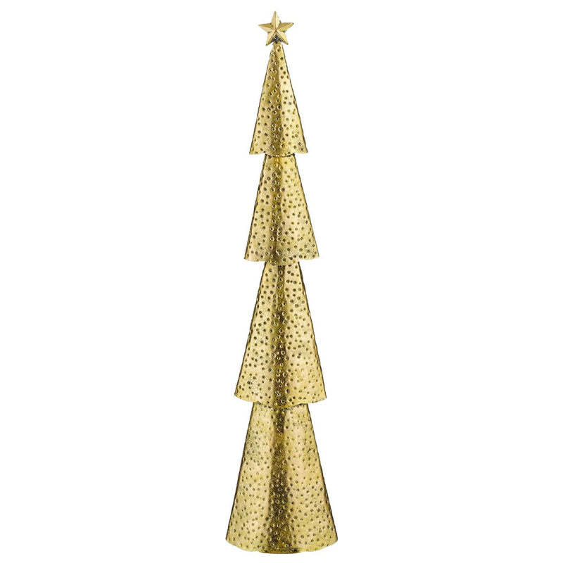 Christmas Tree Gold Cone Shape 68cm