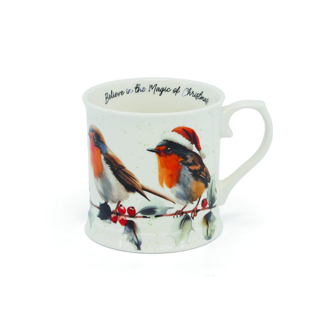 Set Of 2 Robin Mugs