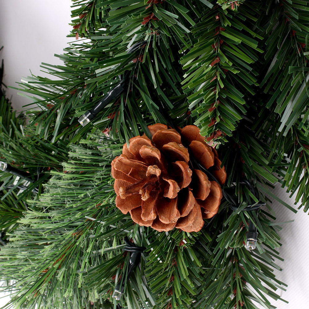 Christmas wreath with pine cones