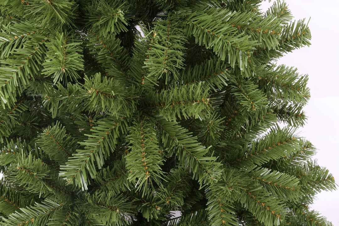 Close Up Green artificial Christmas tree