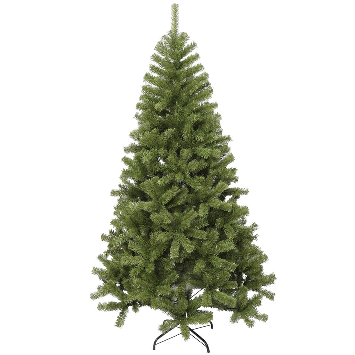 Green artificial Christmas tree