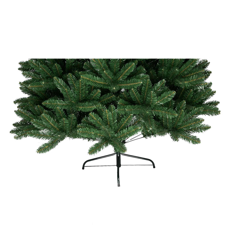 Green artificial Christmas tree