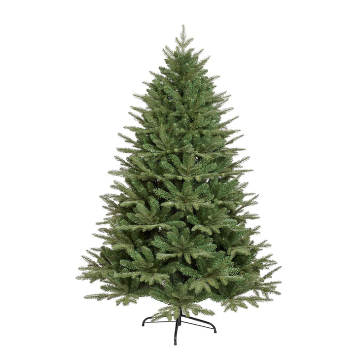Green artificial Christmas tree