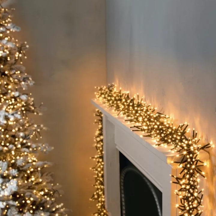 3000 LED Multi-Action Cluster Christmas Lights with Timer