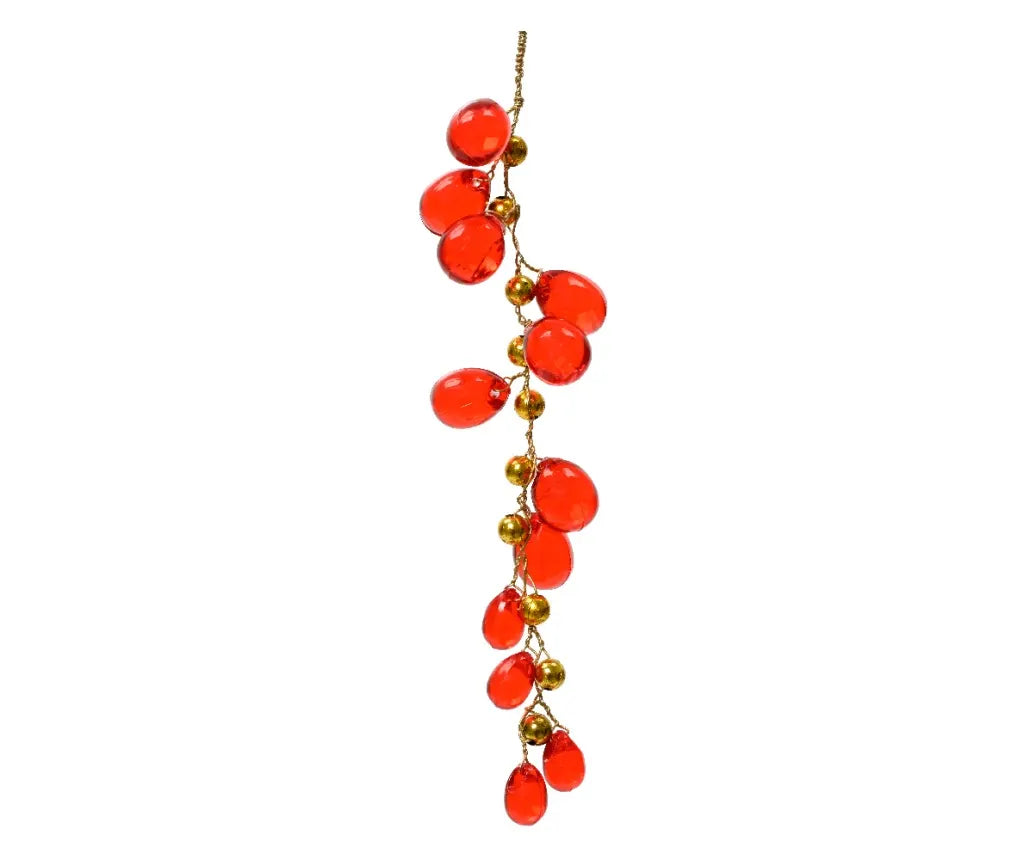 Bead Hanger Acrylic 30cm Red