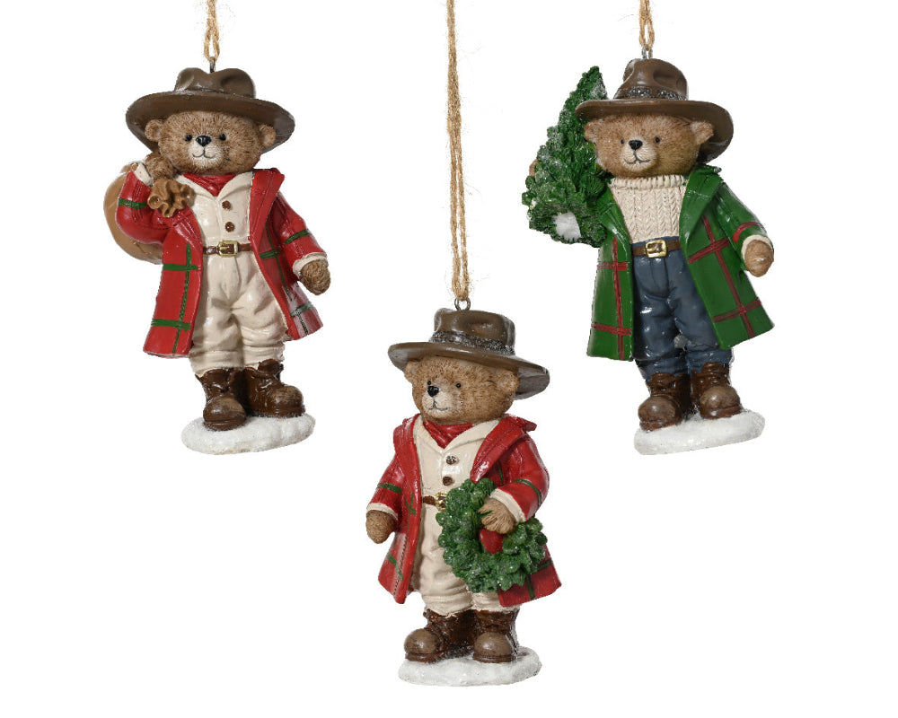 11.5cm Bear Polyresin Hanger