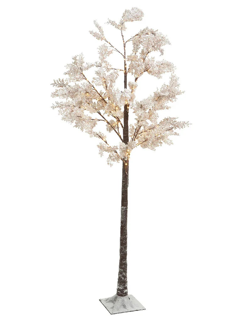 5ft Micro LED Tree White Flower