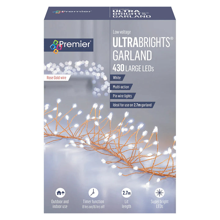 430 LED Battery Operated Ultrabrights Garland Lights