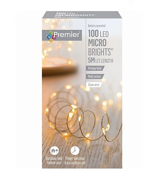 100 LED Battery Operated Microbrights