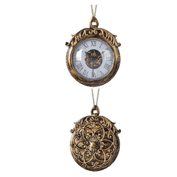 13cm Brass Effect Clock