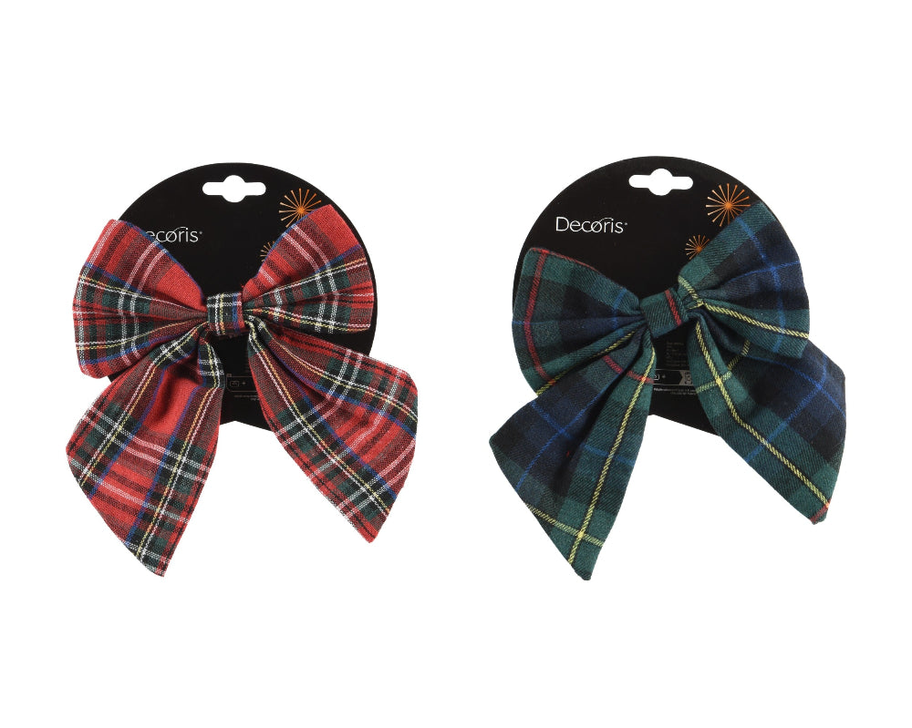 Tartan Bow 15cm