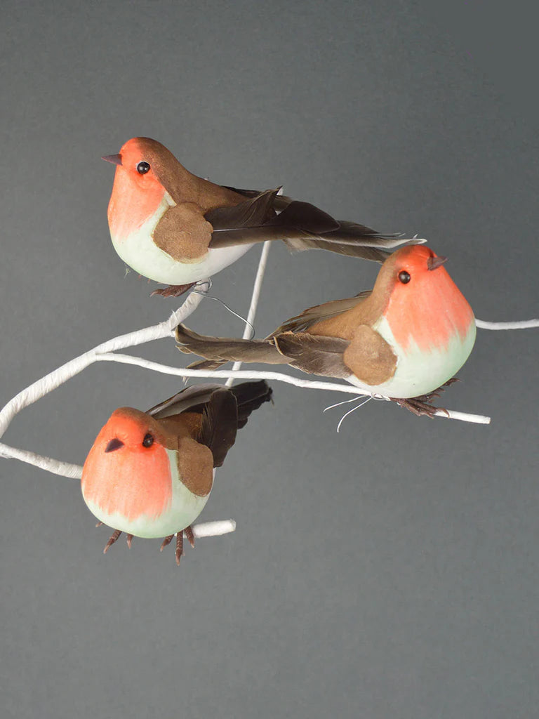 11cm Robins With Wire
