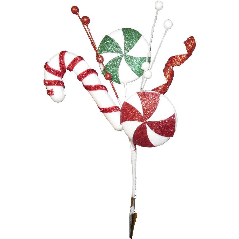 30cm Candy Cane Clip