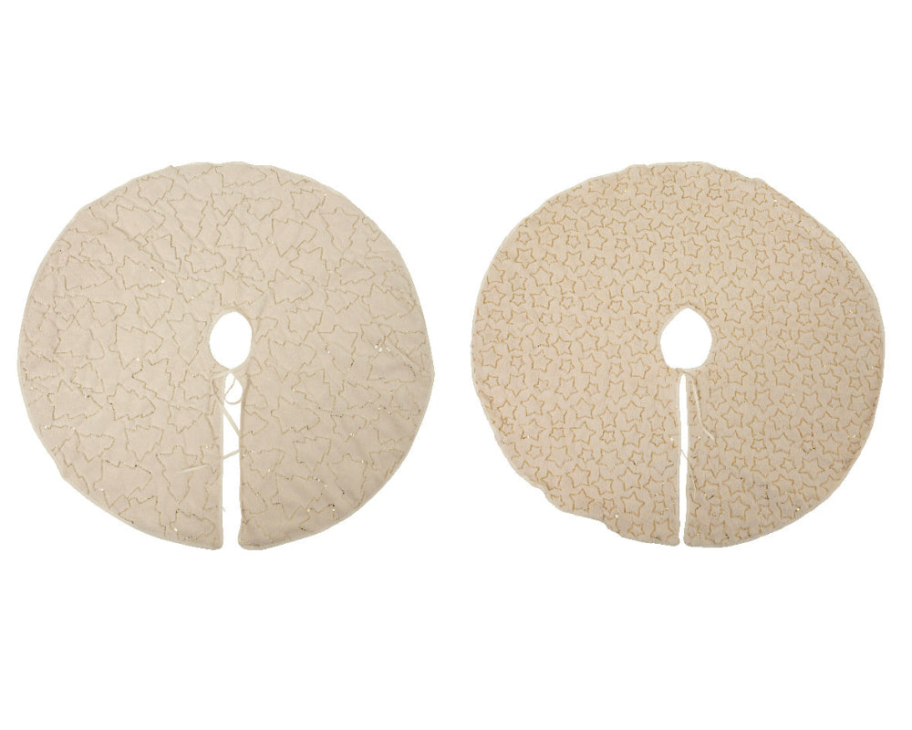 Tree skirt Polyester With Sequins