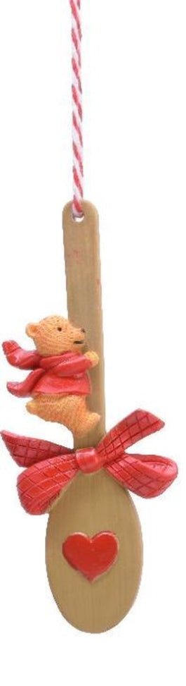 11.5cm Bear On Wooden Spoon