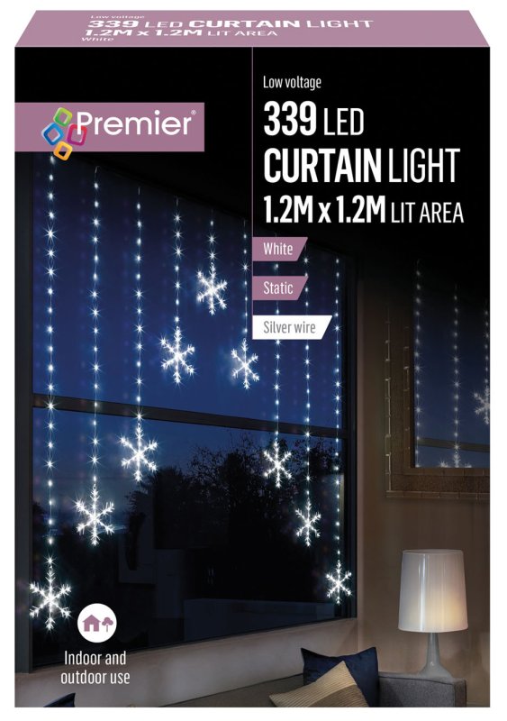 1.2x1.2m Pin Wire Curtain Lights