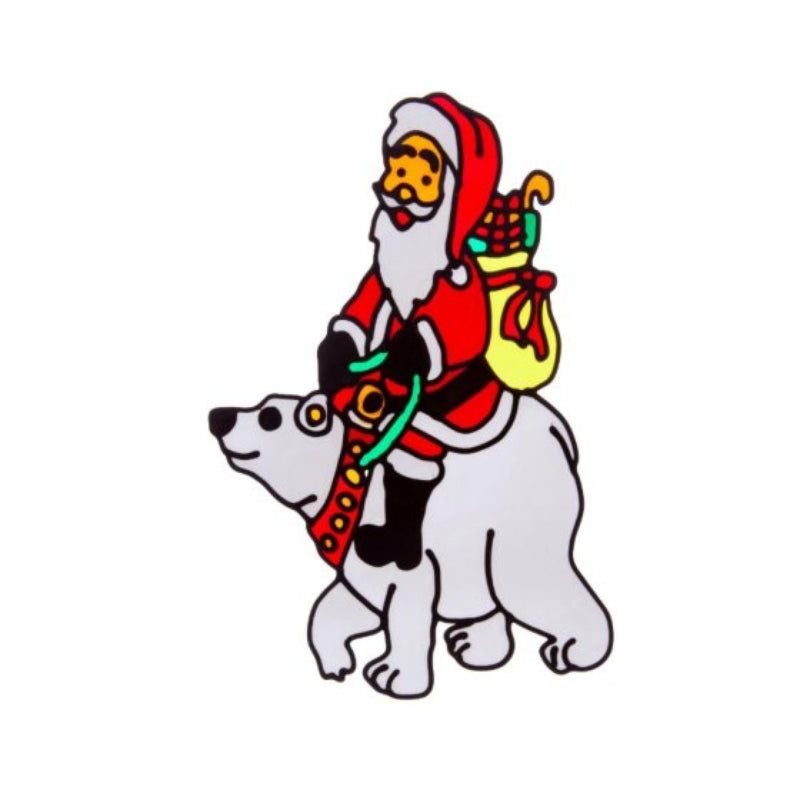 35cm Polar Bear Ride Window Sticker