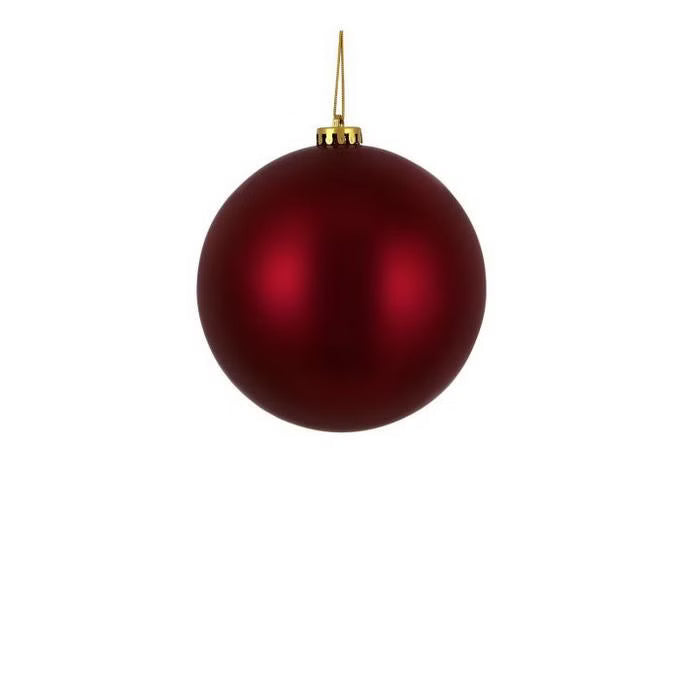 15cm Bauble Matt Red