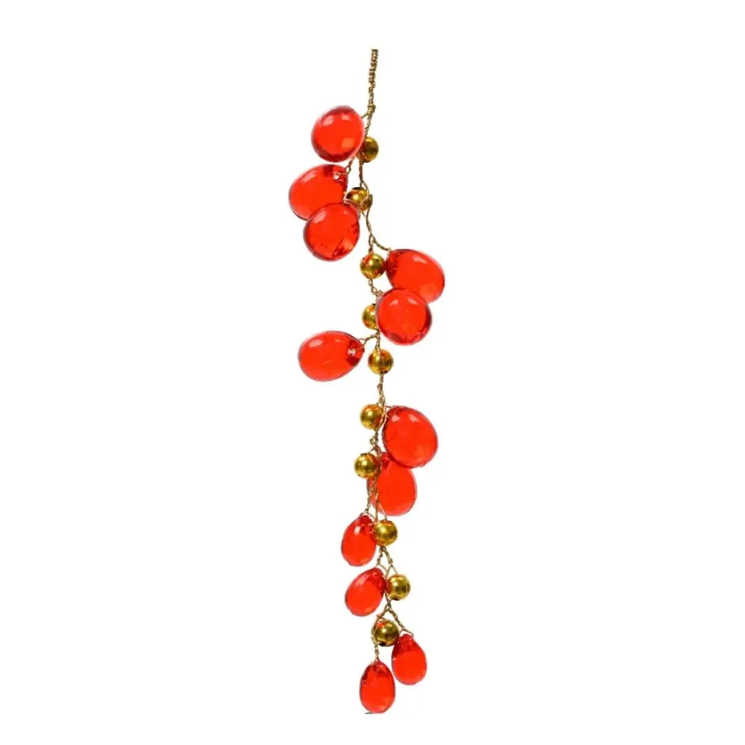 Bead Hanger Acrylic 14cm Red
