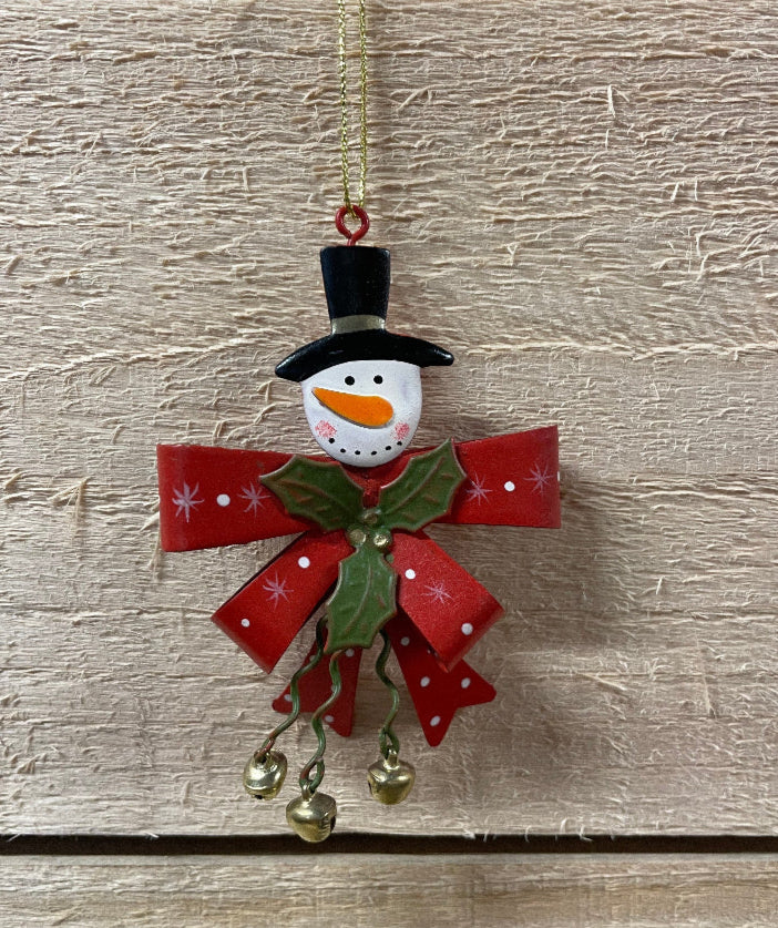 Merry Snowman Bow Hanger