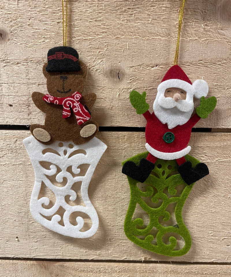 18cm Felt Stocking Decoration