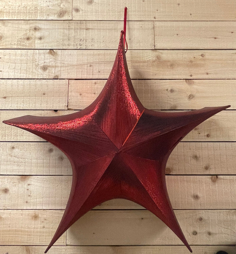 Star Standing 75cm Red