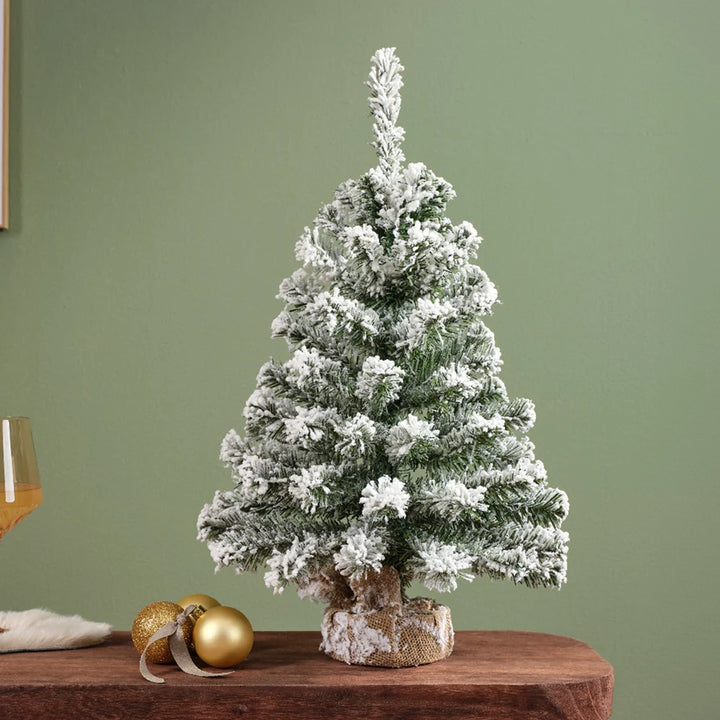 Imperial Mini Snowy Christmas Tree with Jute Base