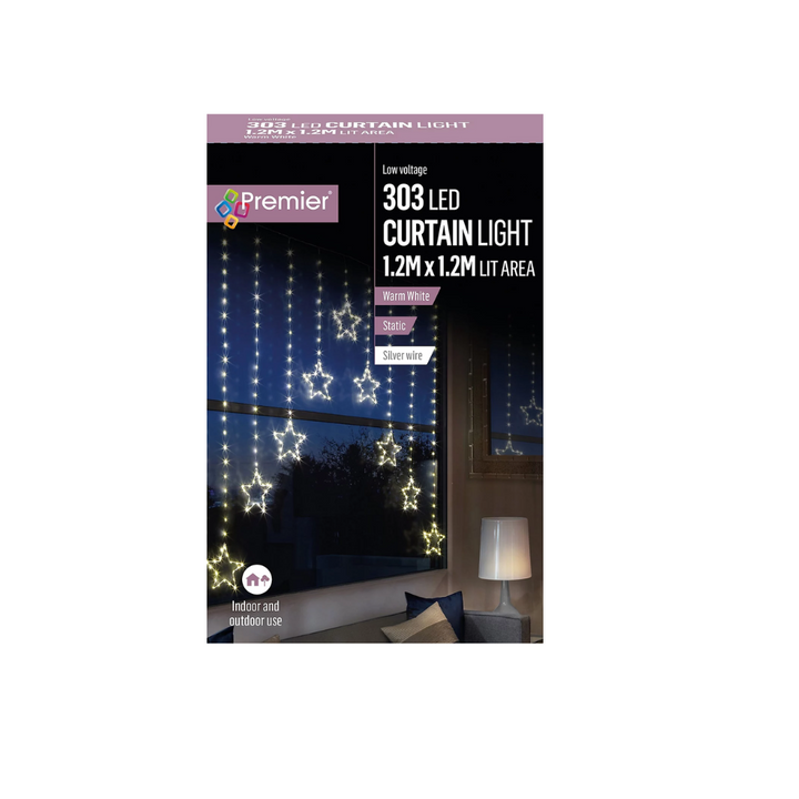 1.2x1.2m Pin Wire Curtain Lights