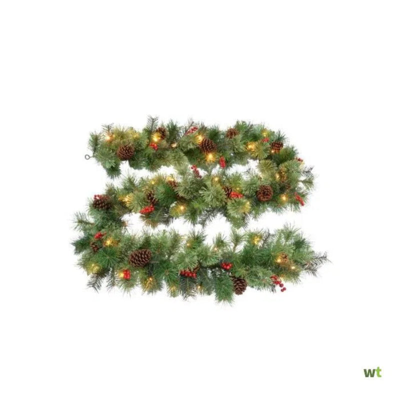 9ft Warth Garland Green LED