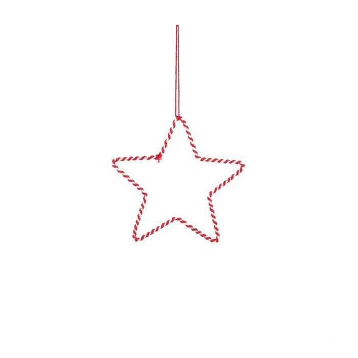 15cm Ornament Star Red