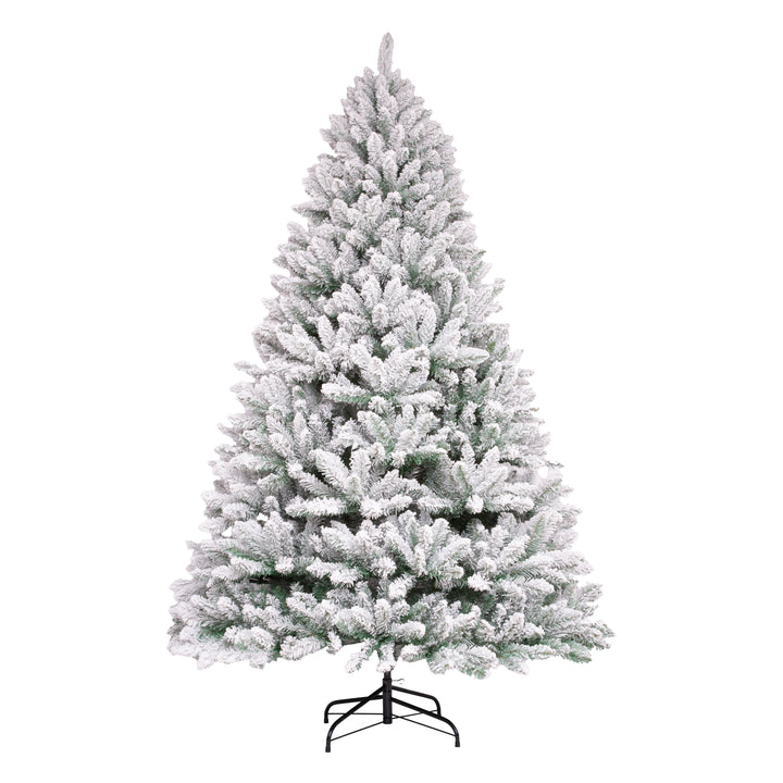 Frosted artificial Christmas tree