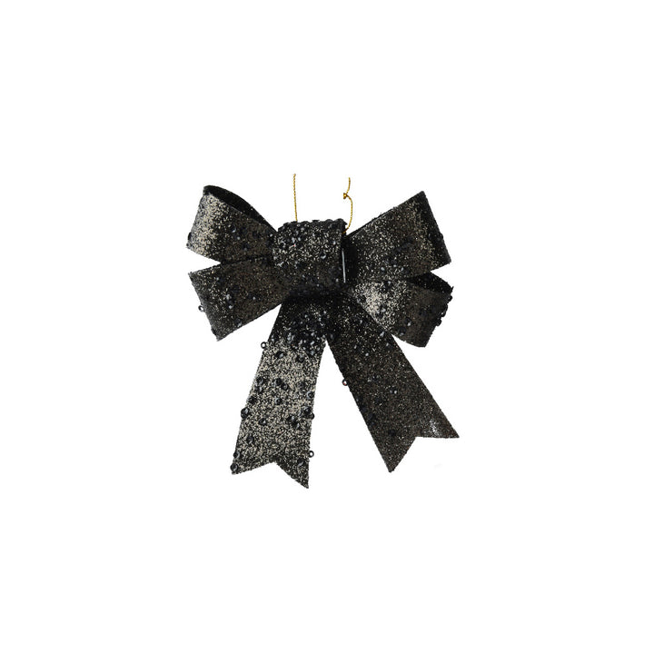 10.5cm Plastic Bow Ornament- Choice Of Colours