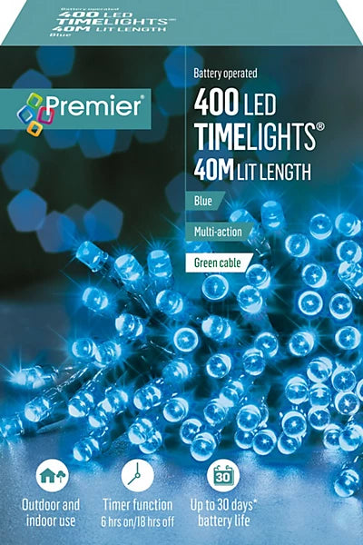 400 LED Timelights Battery Operated Lights
