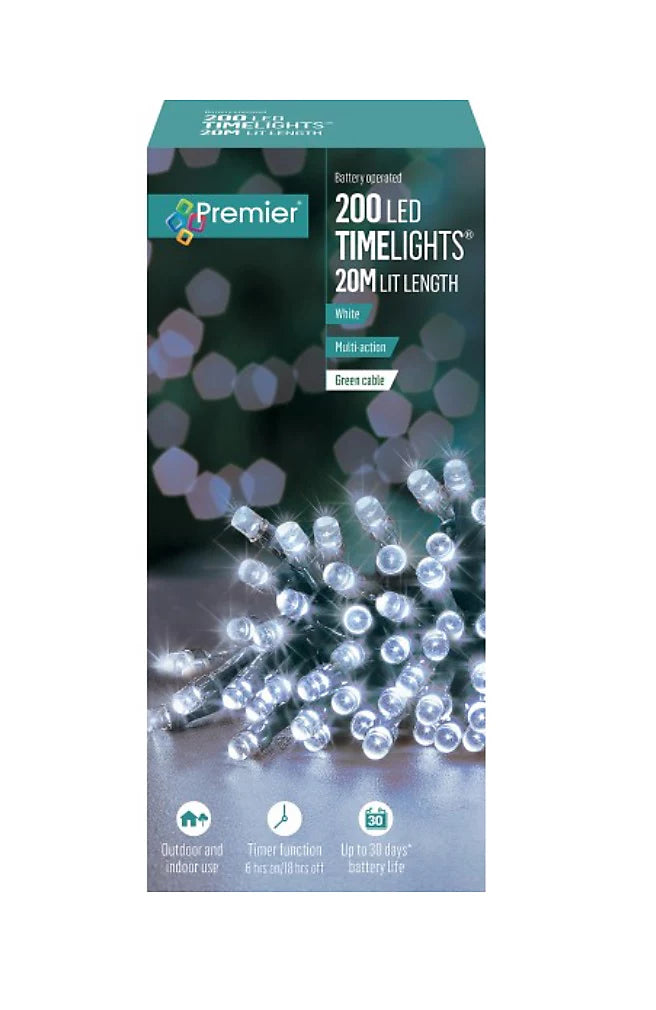 200 LED Timelights Battery Operated Lights