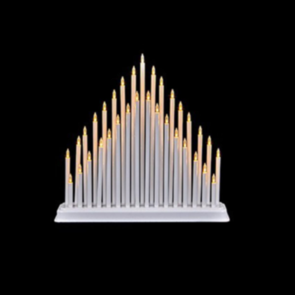 Candle bridge White With 33 LED's