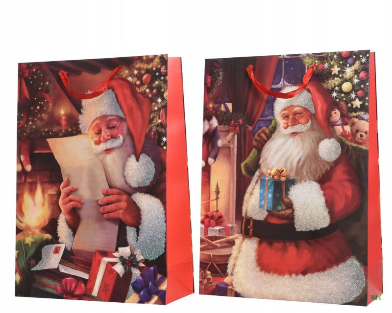 32cm Gift Bag With Santa