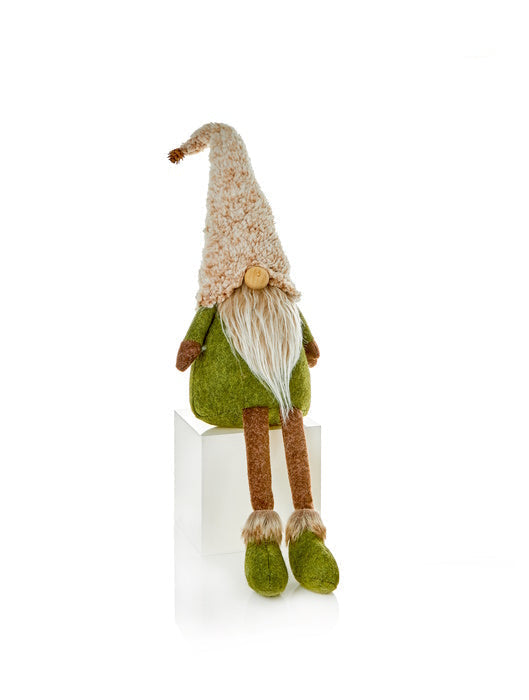 50cm Sitting Long Legs Rustic Gnome