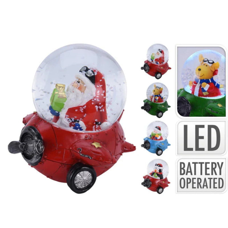 10cm Snow Globe Aeroplane
