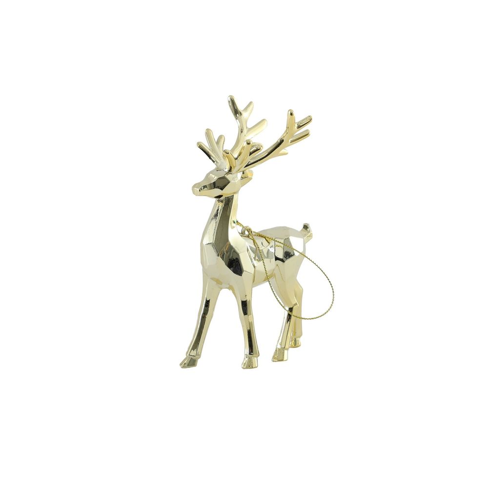 Reindeer Shiny Gold 10cm