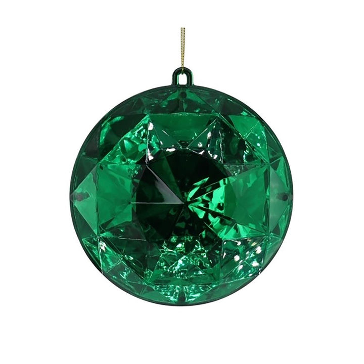 Diamond Round Hanging Decoration - Green